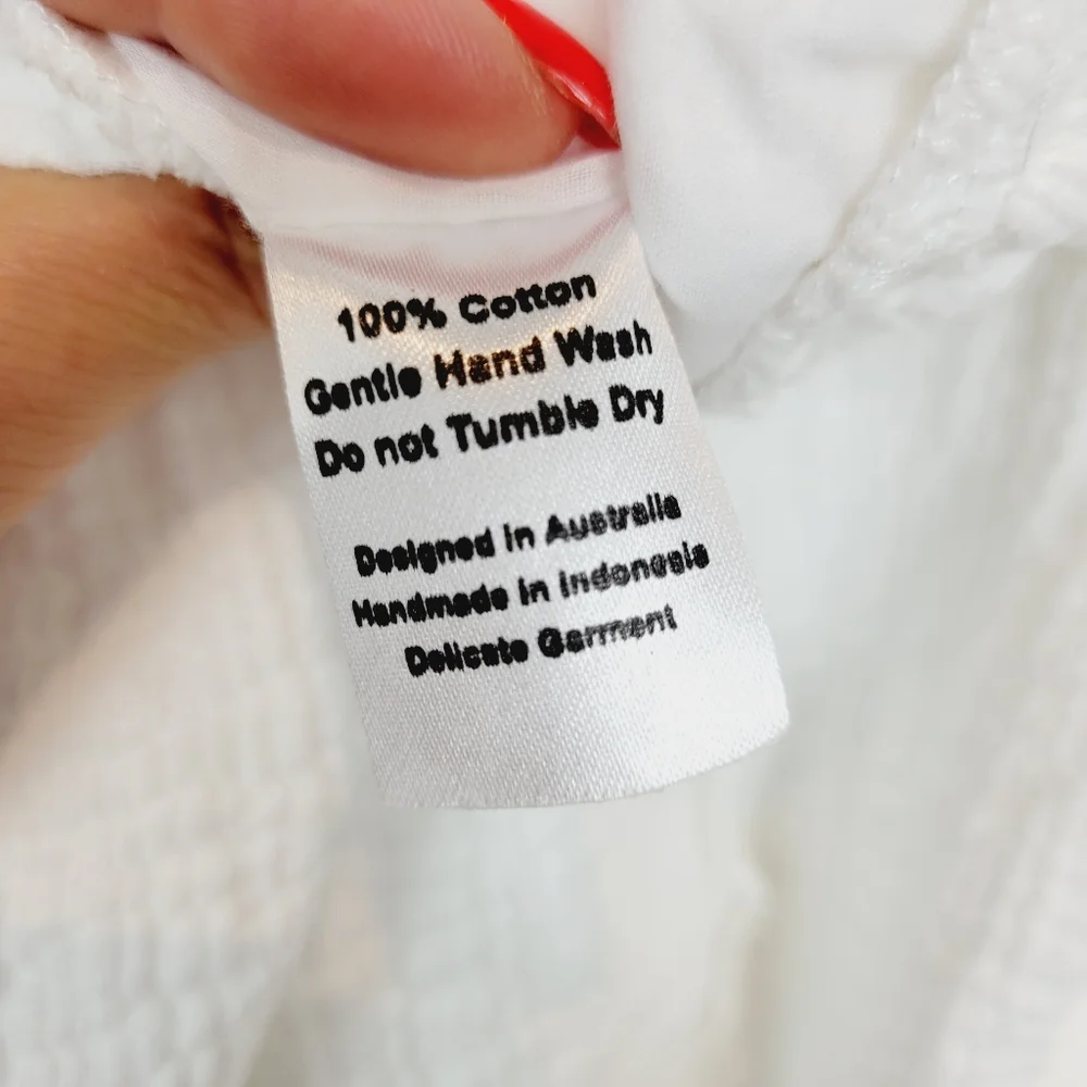 POSSE white slip gauze baby doll dress - Picture 8 of 8